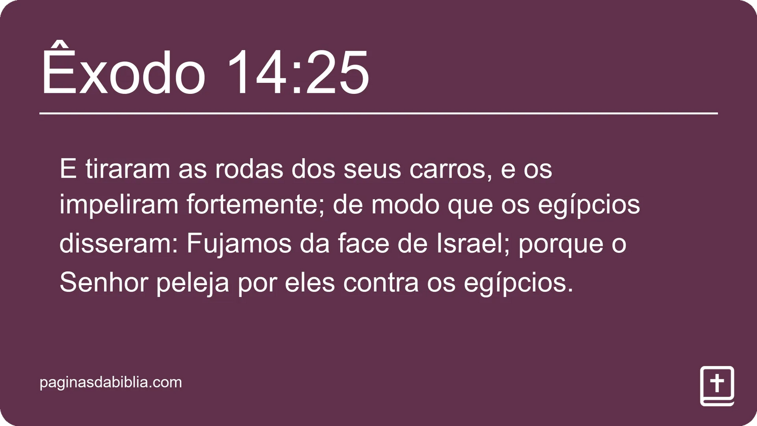 Êxodo 14:25