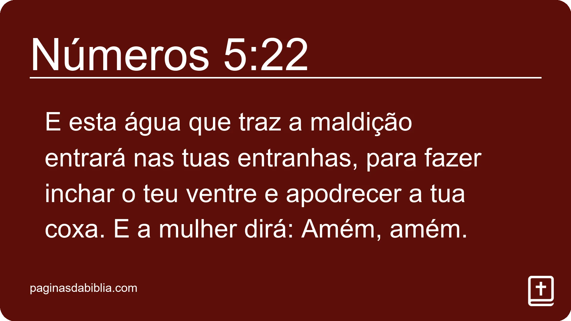 Números 5:22