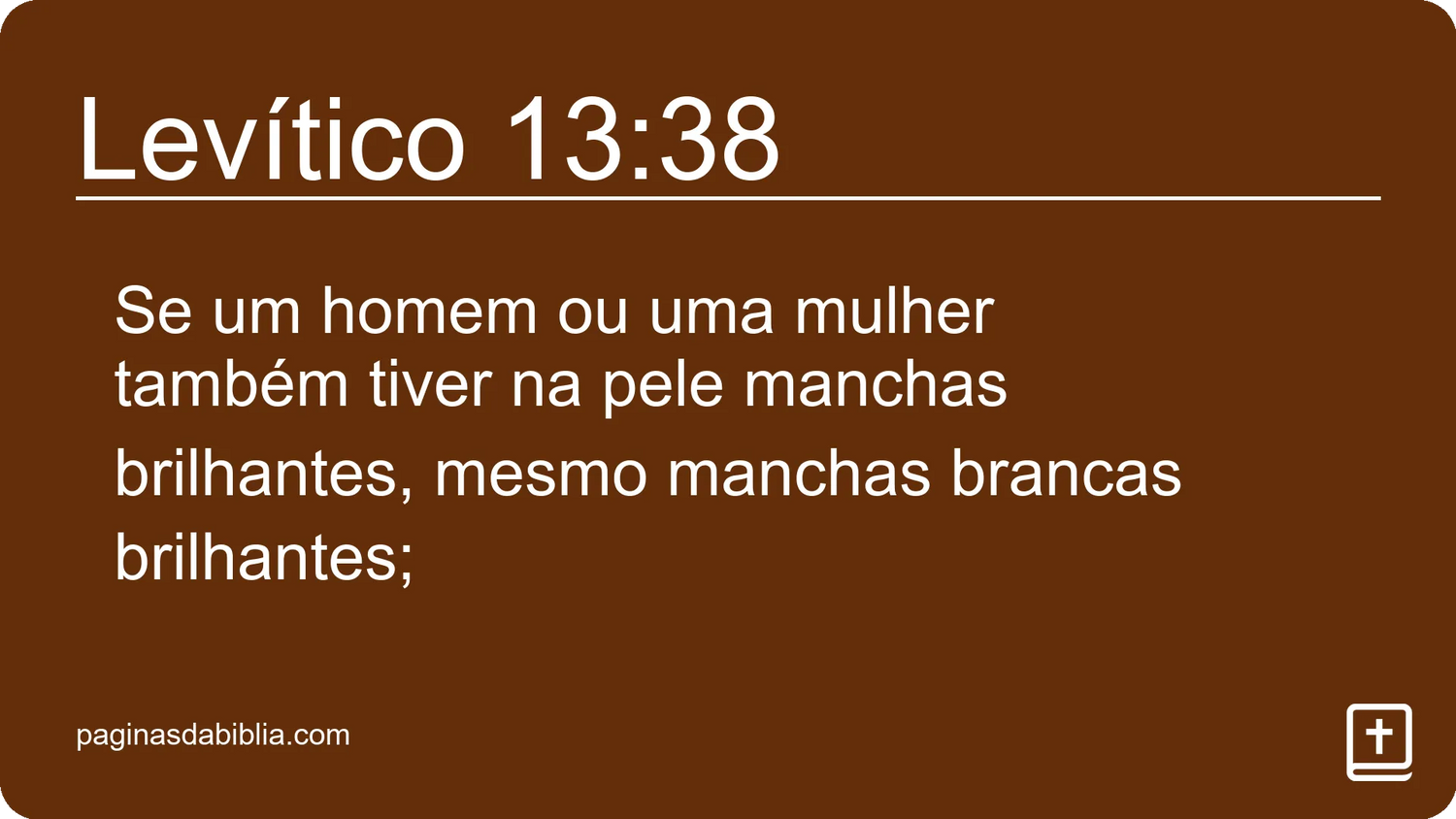 Levítico 13:38