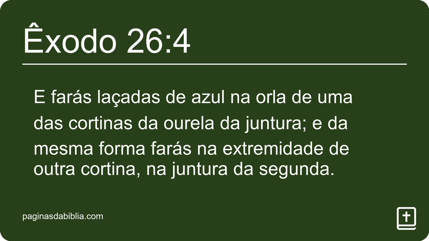 Êxodo 26:4