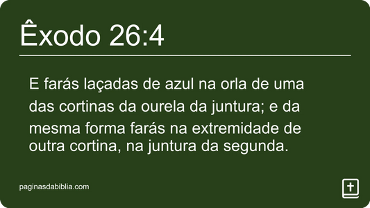 Êxodo 26:4