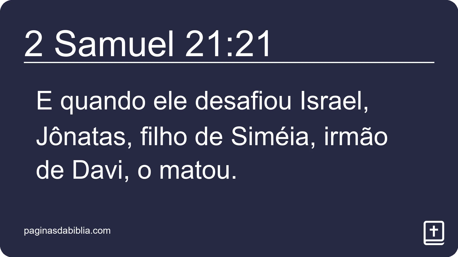 2 Samuel 21:21