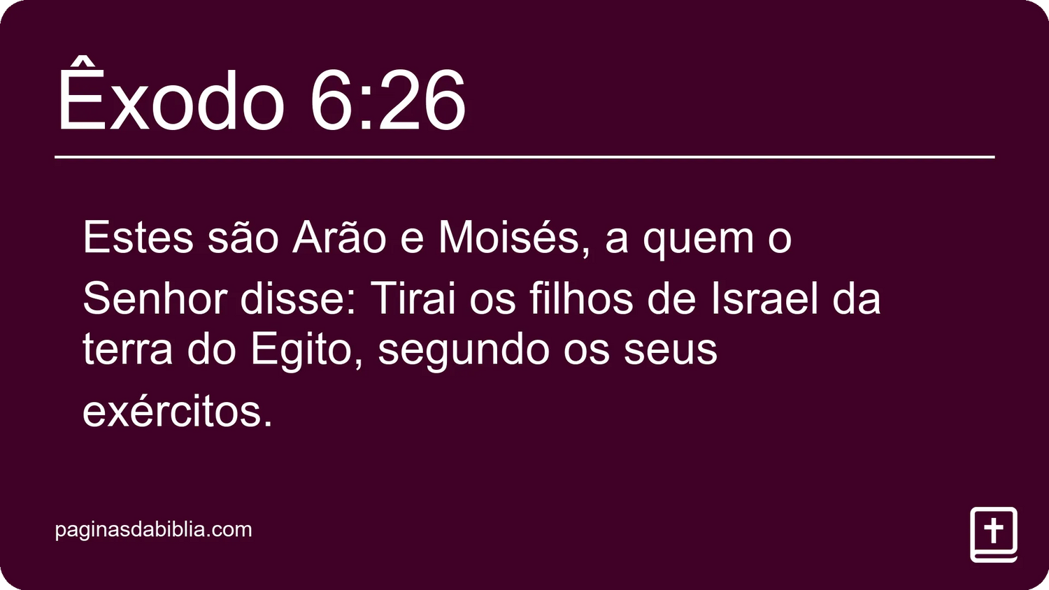 Êxodo 6:26