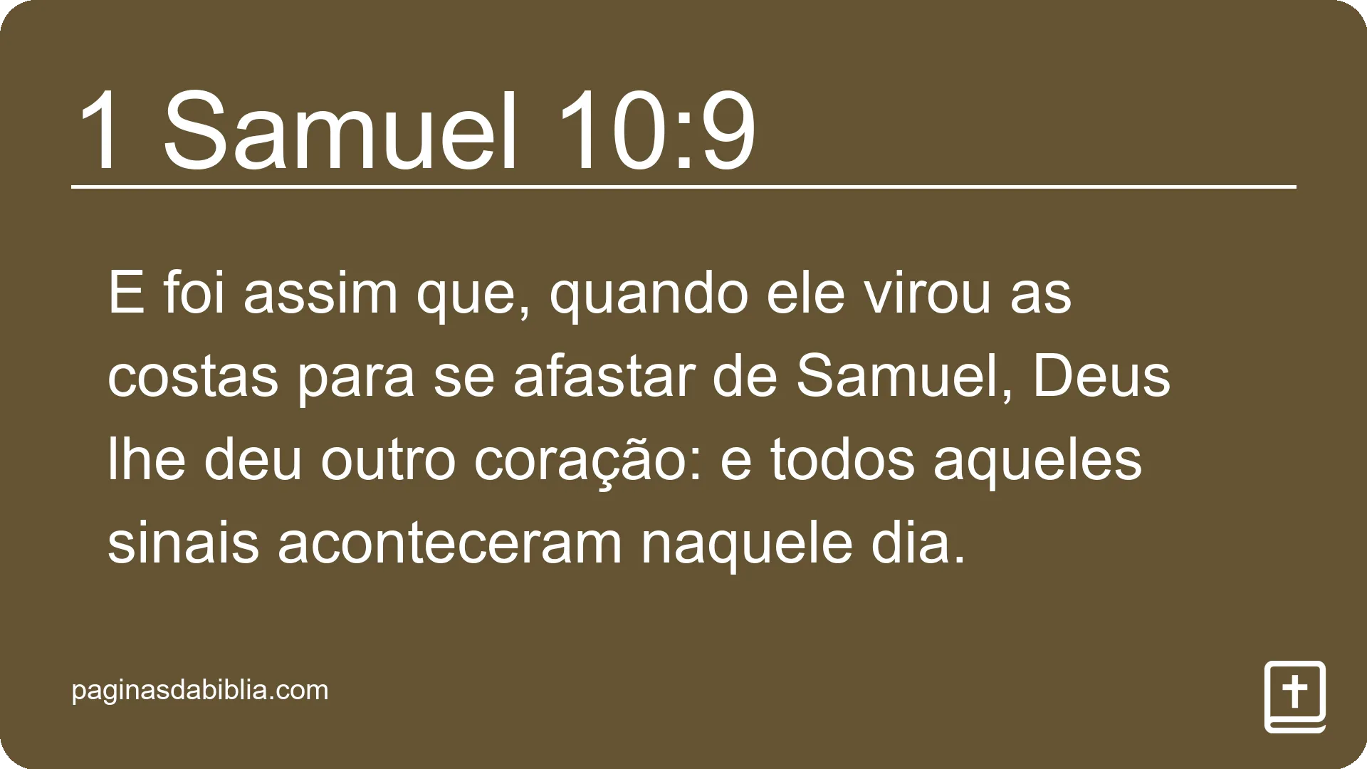 1 Samuel 10:9