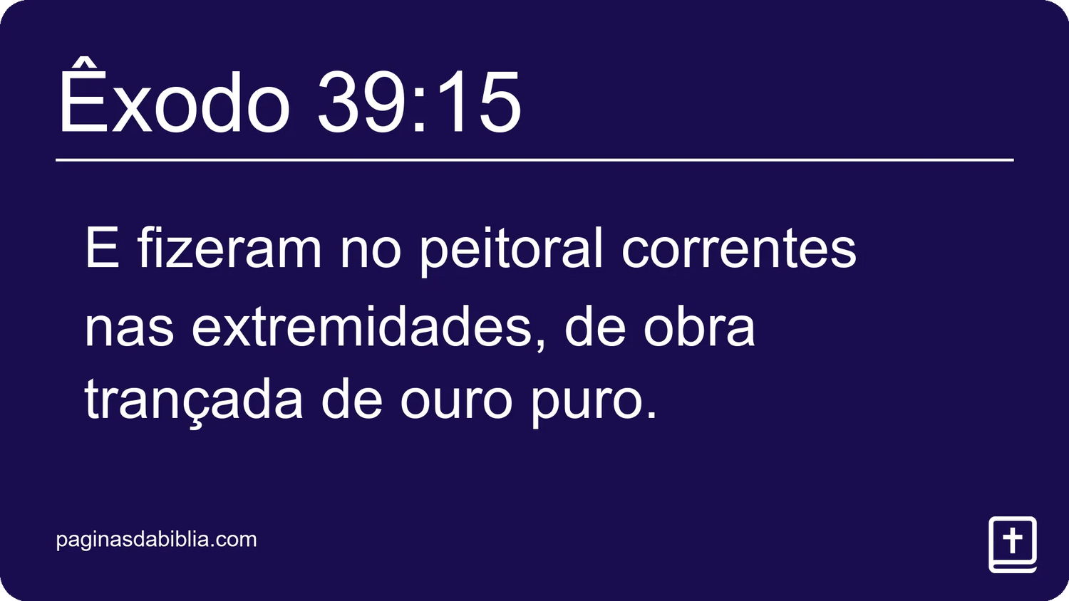 Êxodo 39:15