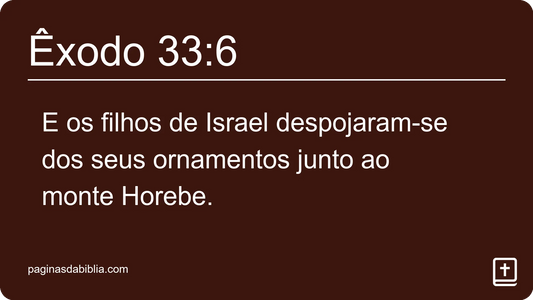 Êxodo 33:6