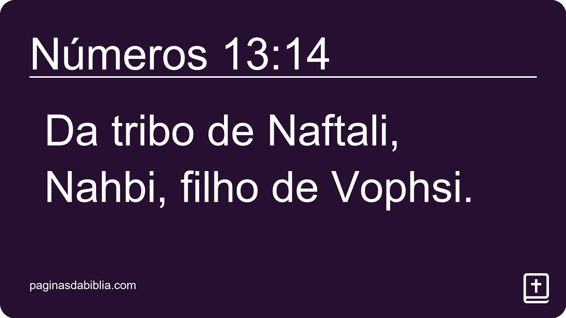 Números 13:14