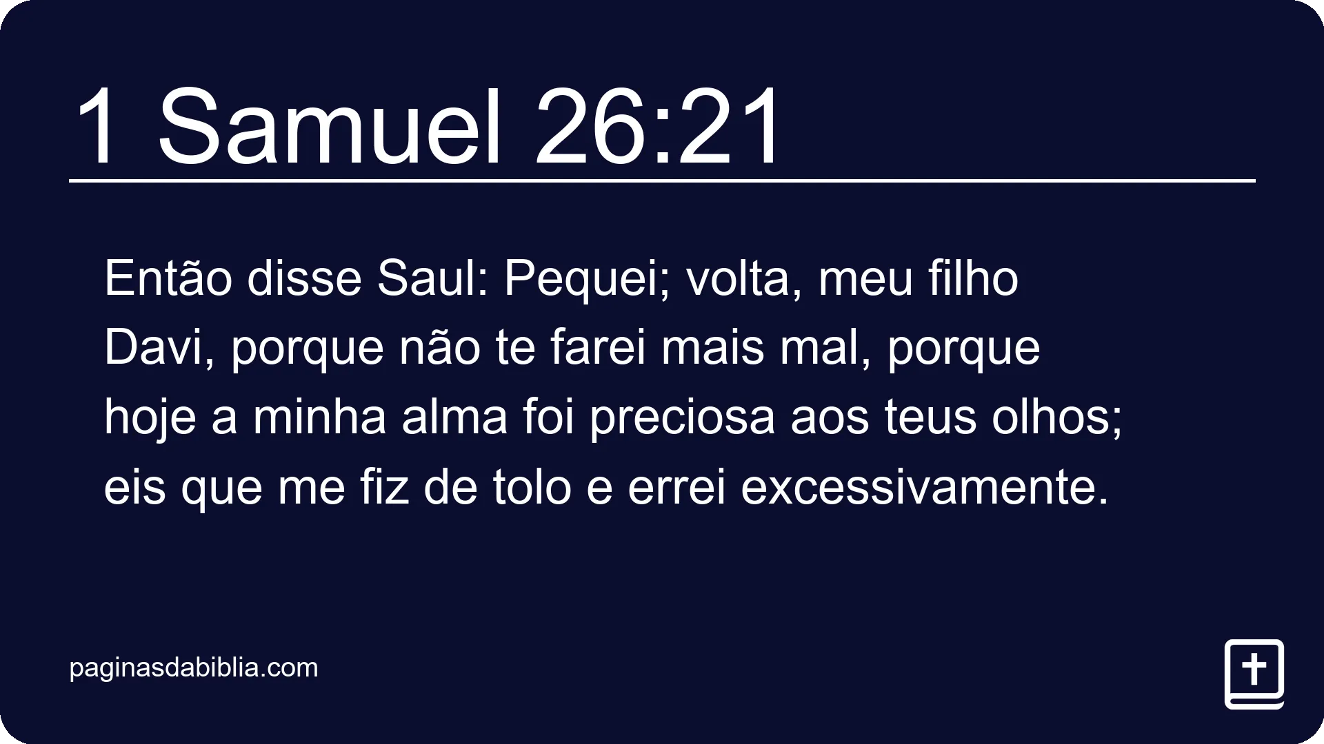 1 Samuel 26:21