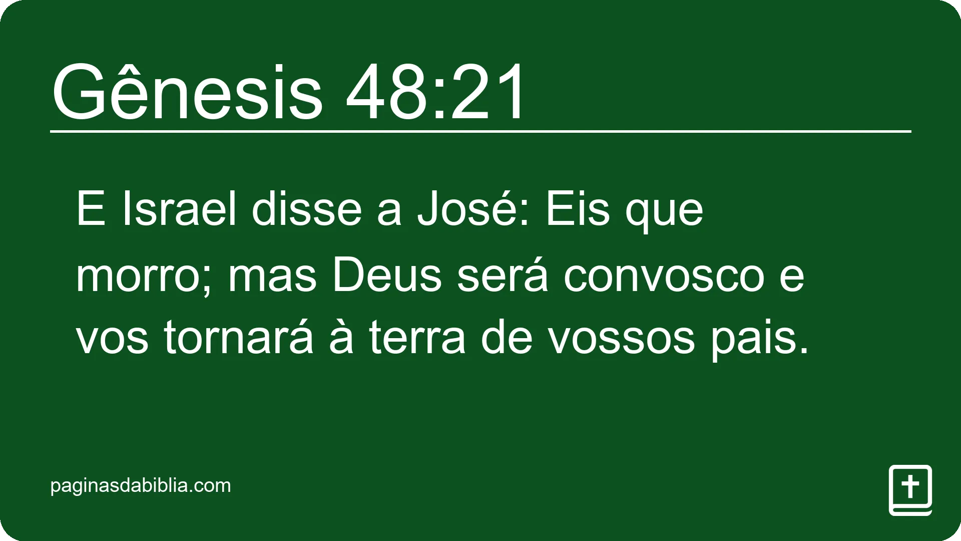 Gênesis 48:21