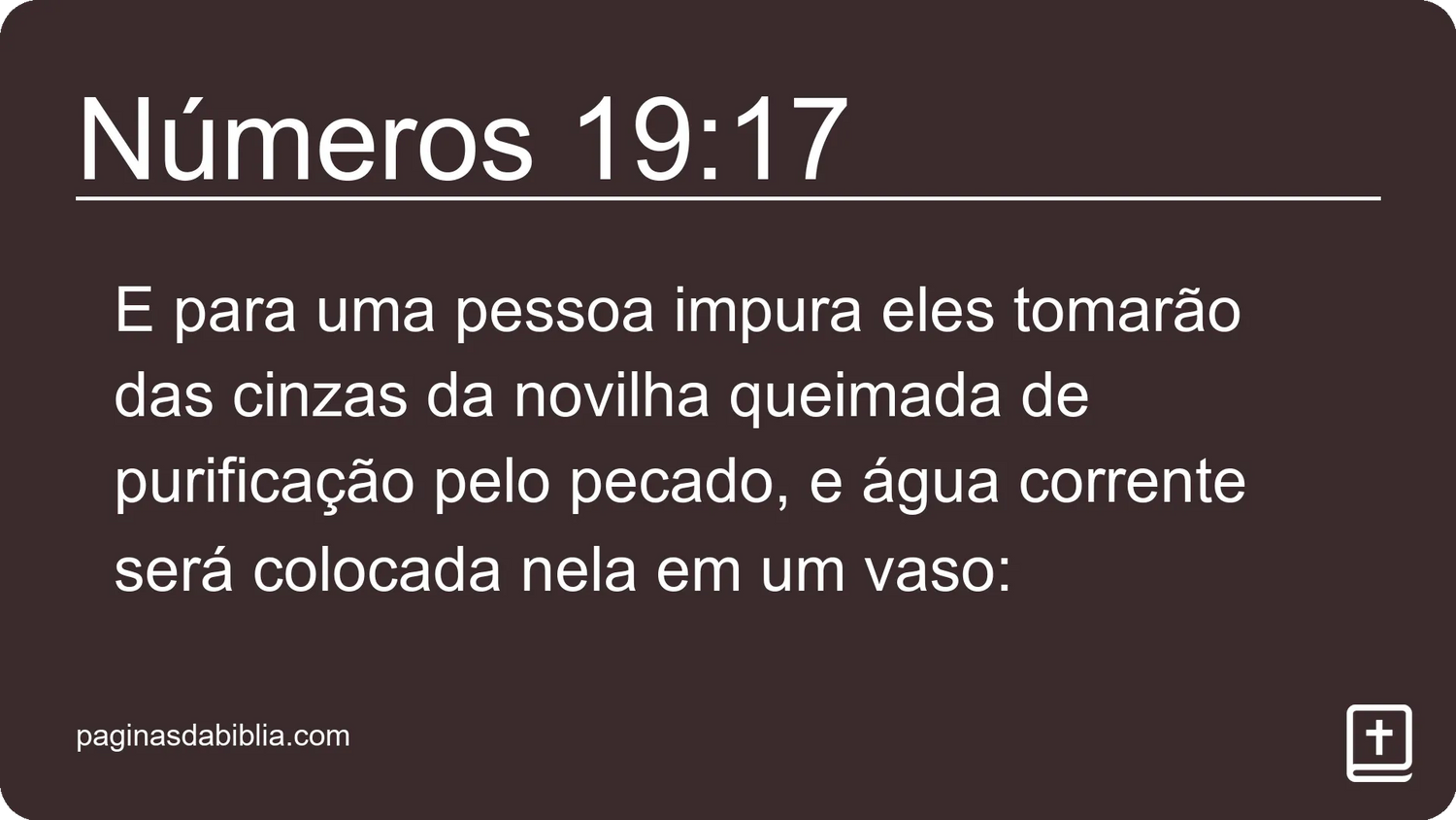 Números 19:17