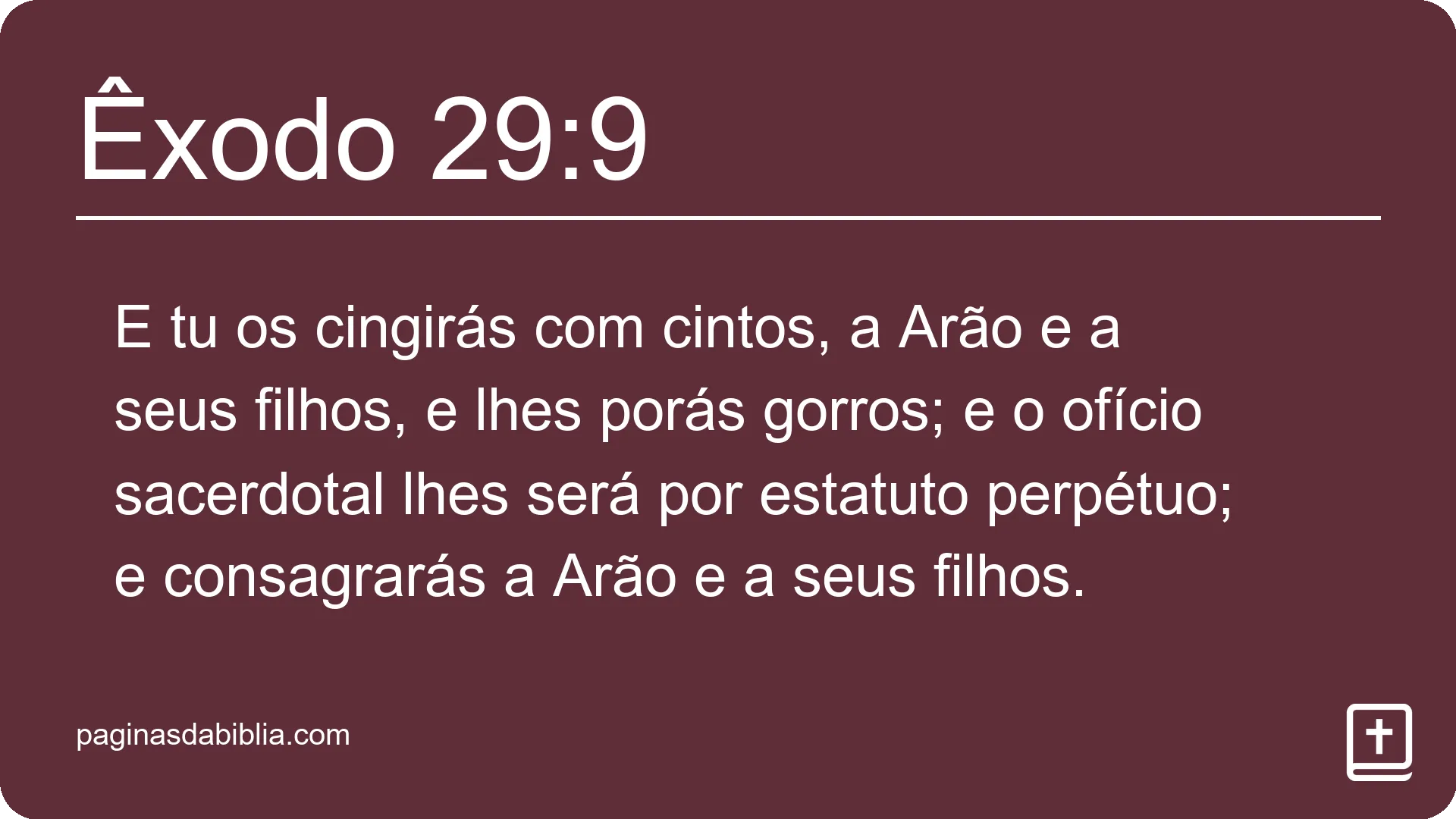 Êxodo 29:9