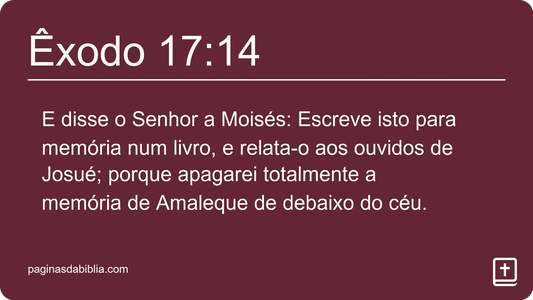 Êxodo 17:14