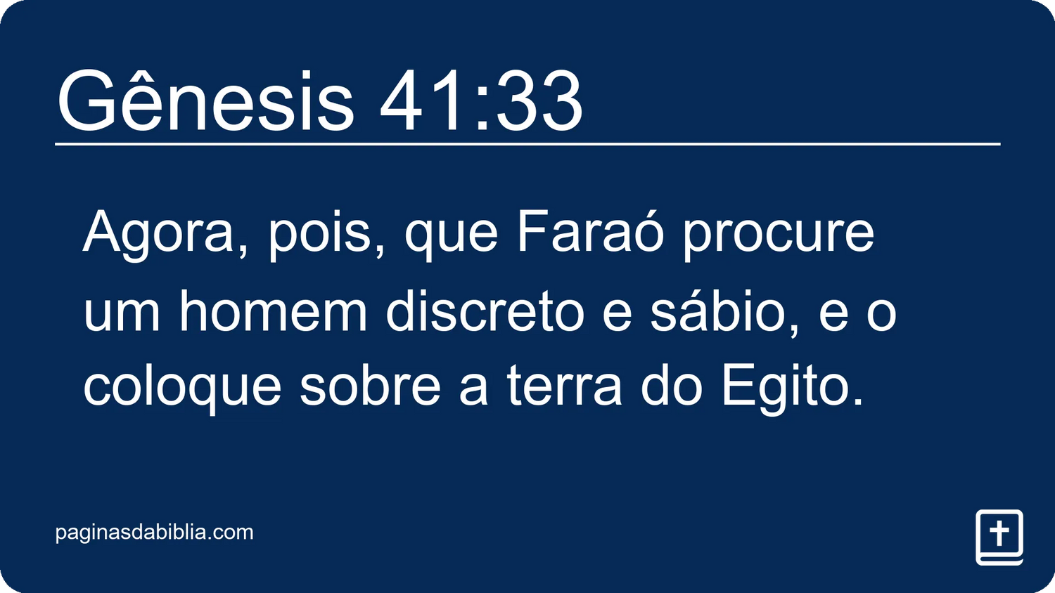 Gênesis 41:33