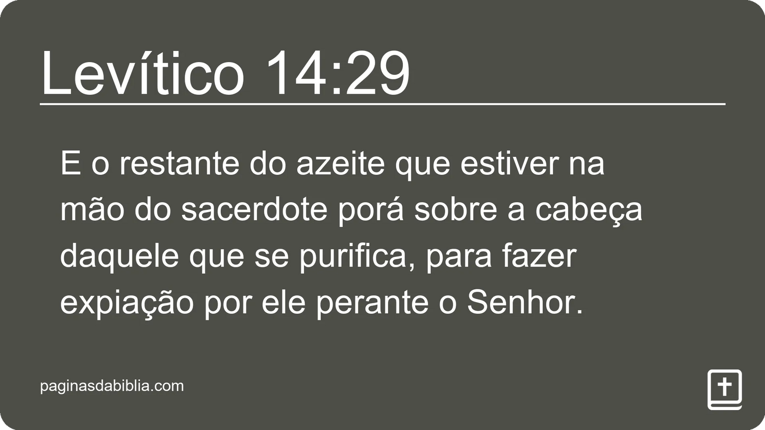 Levítico 14:29