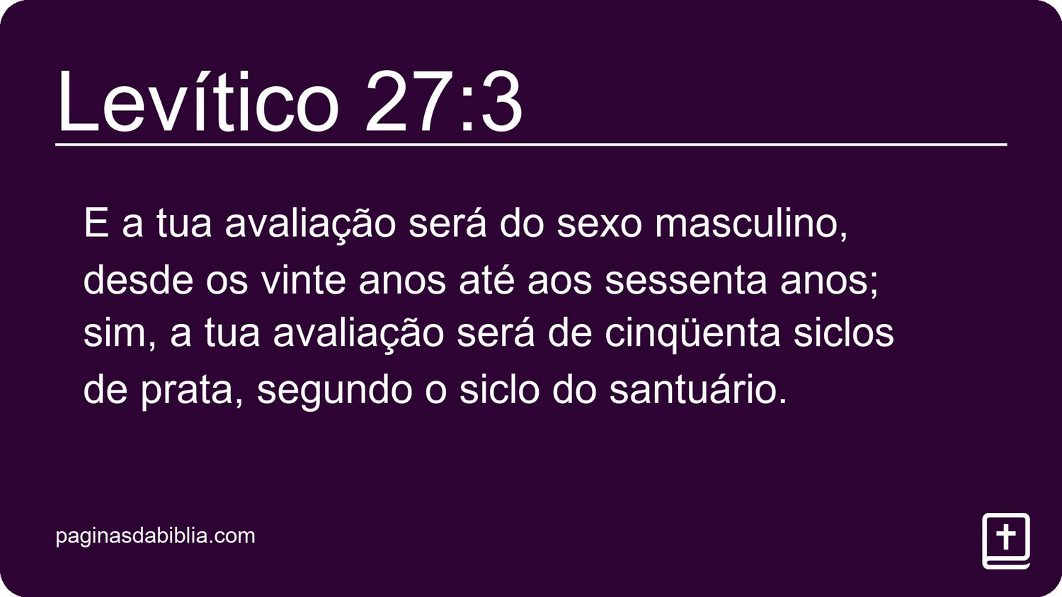 Levítico 27:3