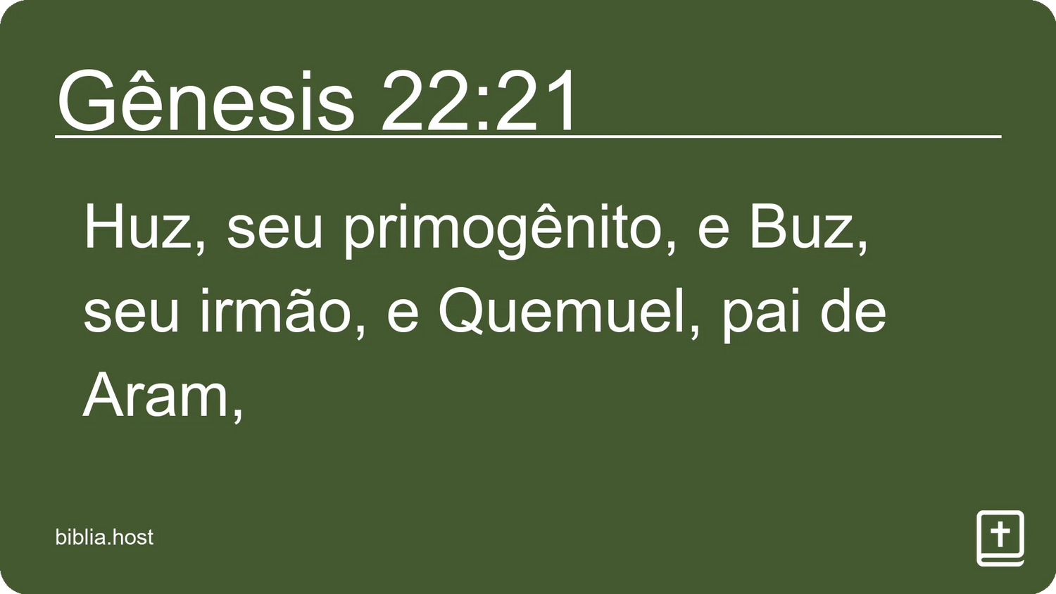 Gênesis 22:21