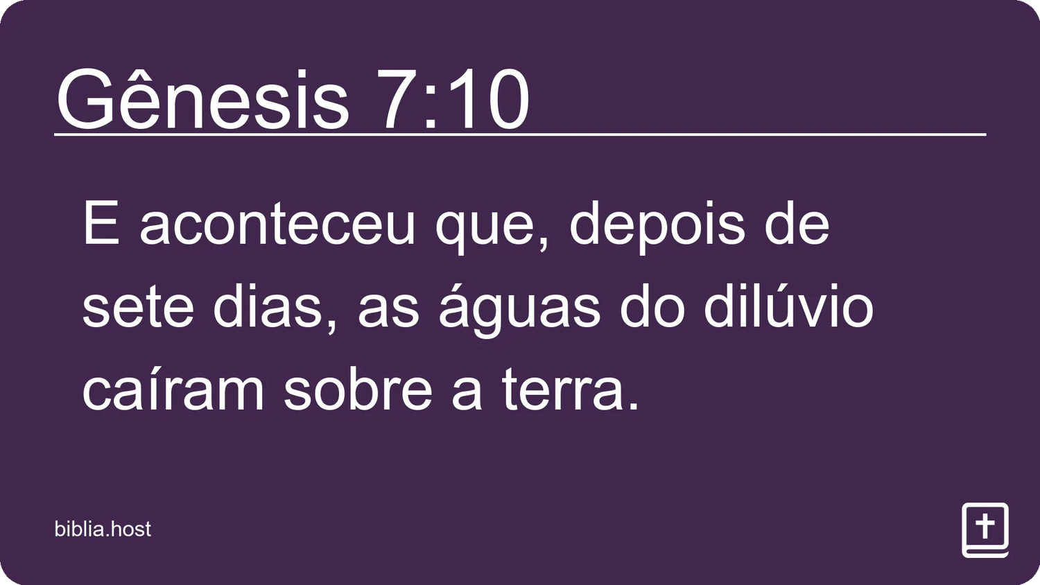 Gênesis 7:10