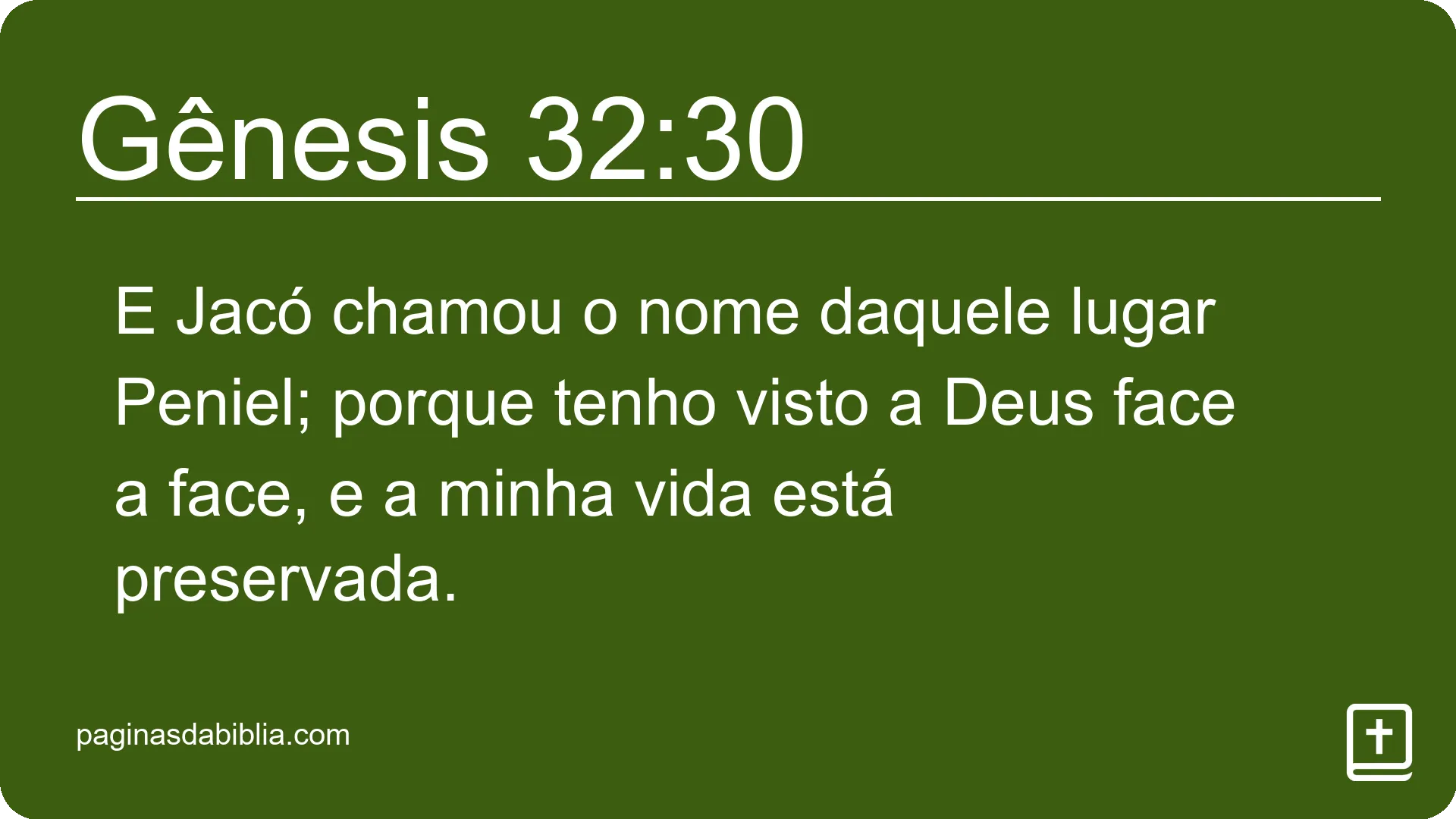 Gênesis 32:30