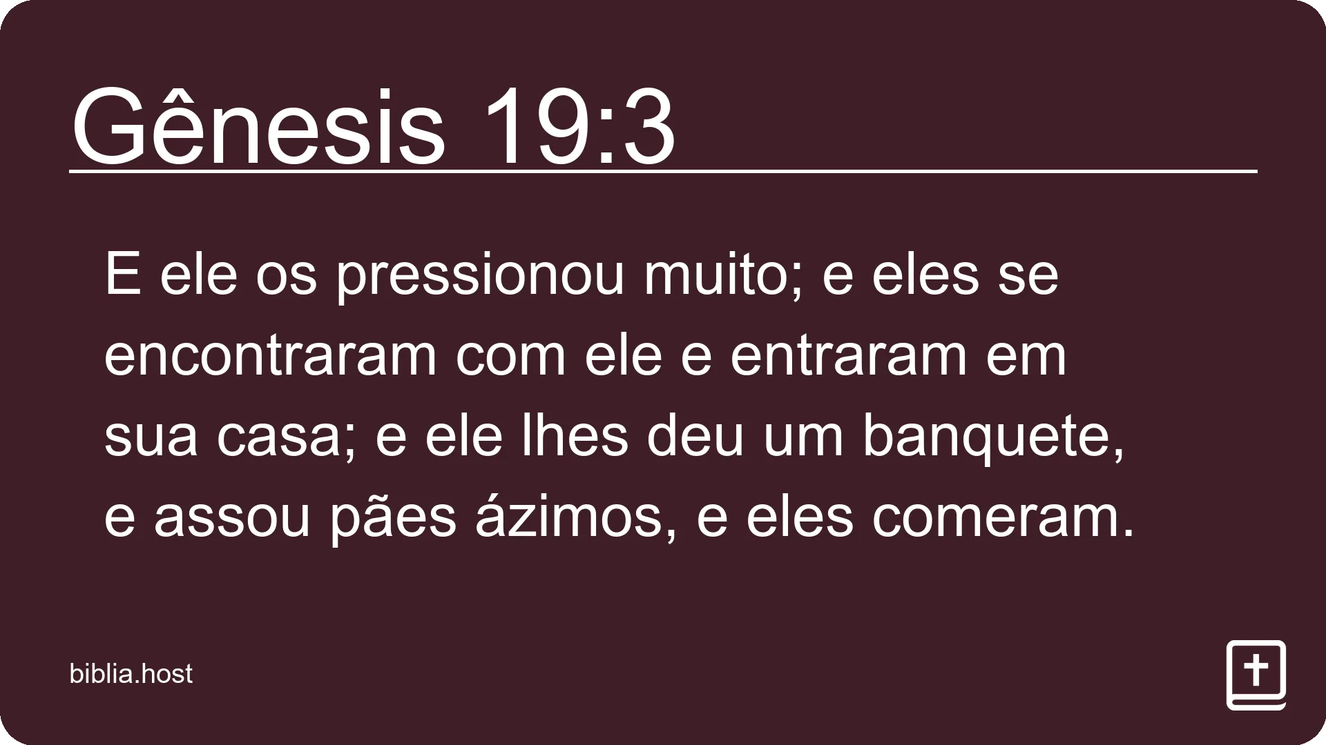 Gênesis 19:3