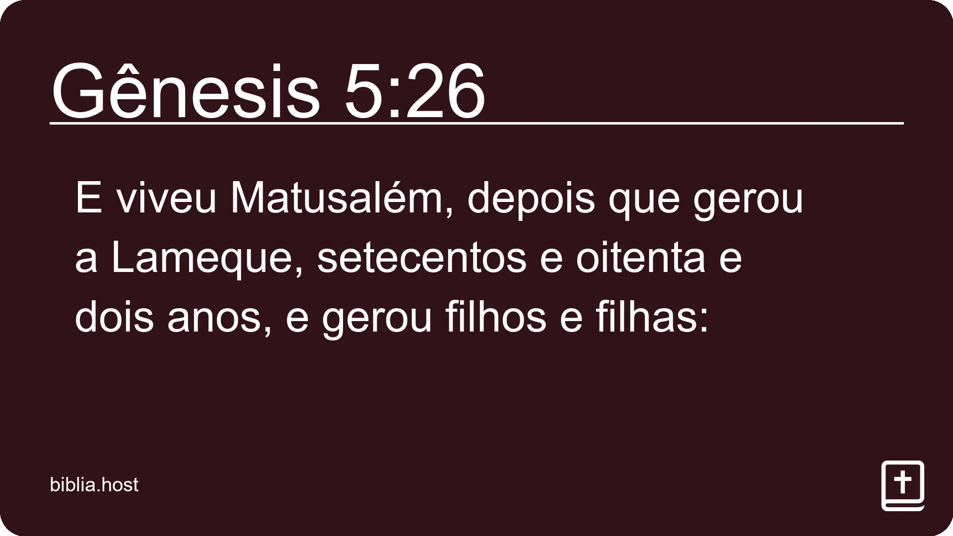 Gênesis 5:26