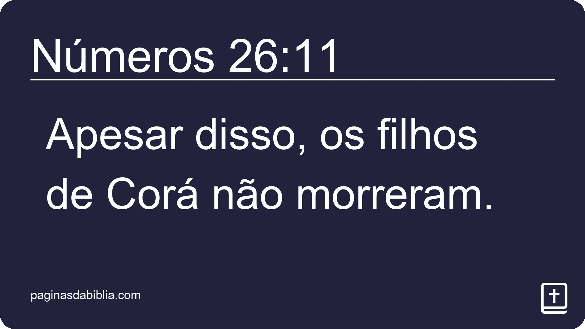 Números 26:11