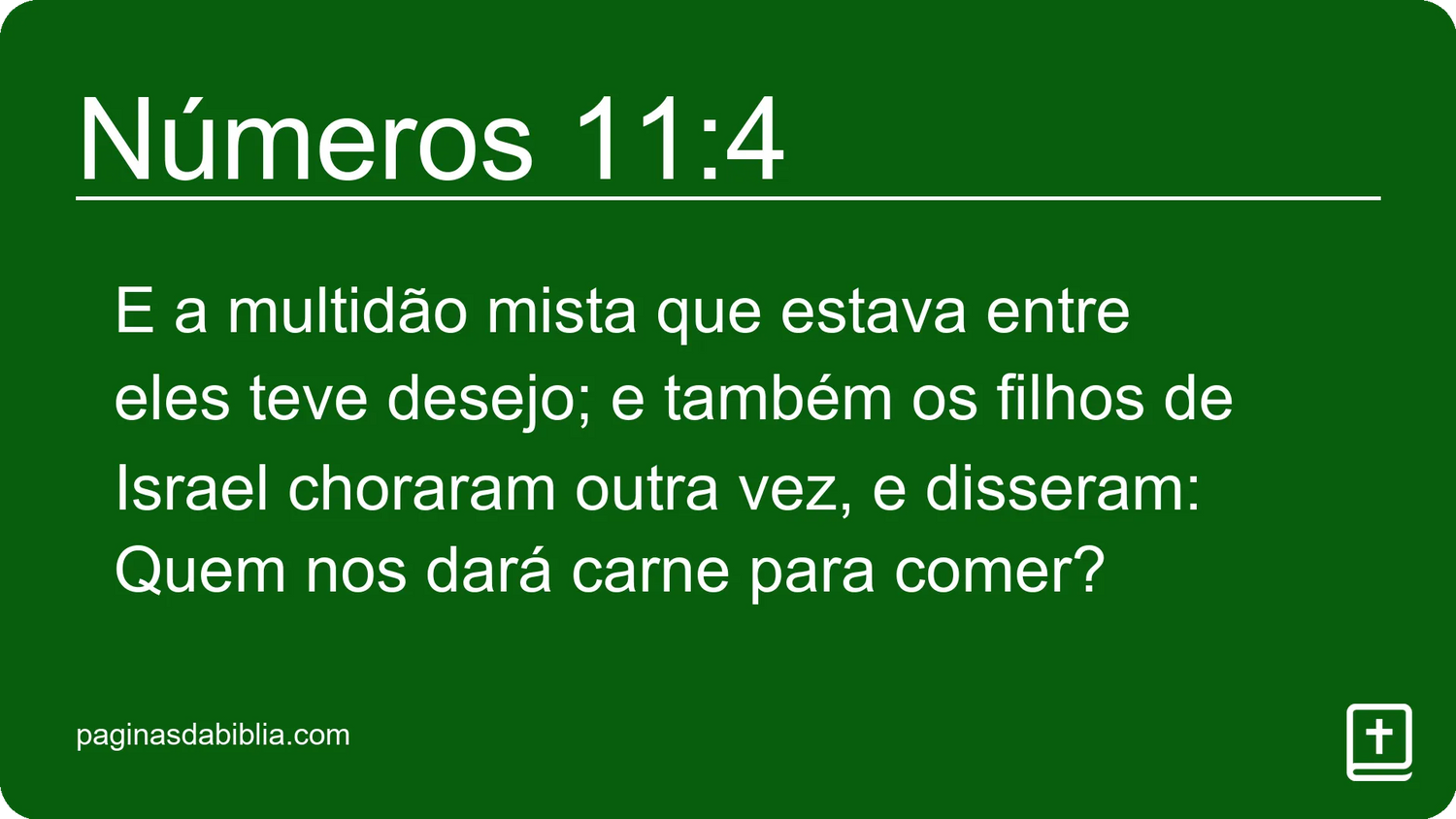 Números 11:4