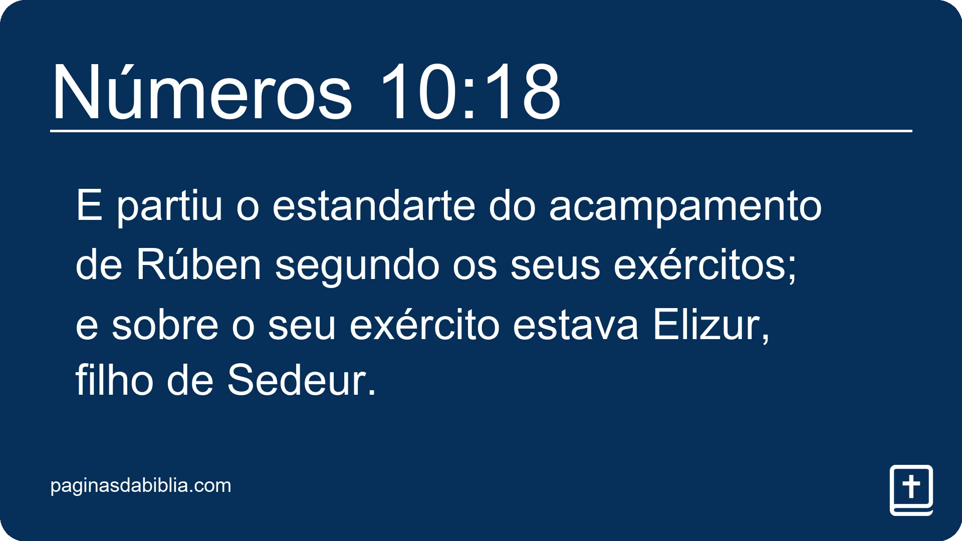 Números 10:18