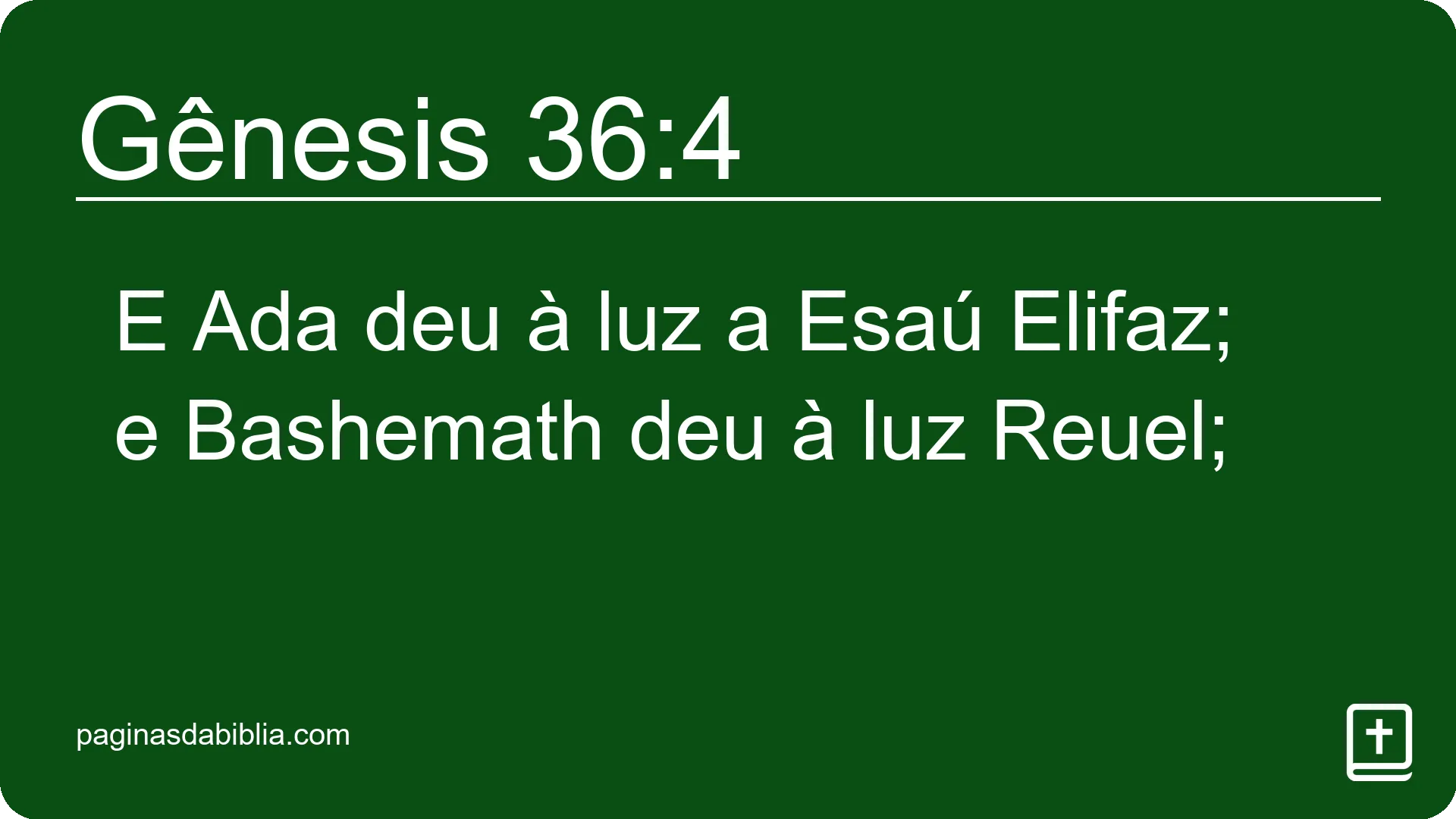 Gênesis 36:4