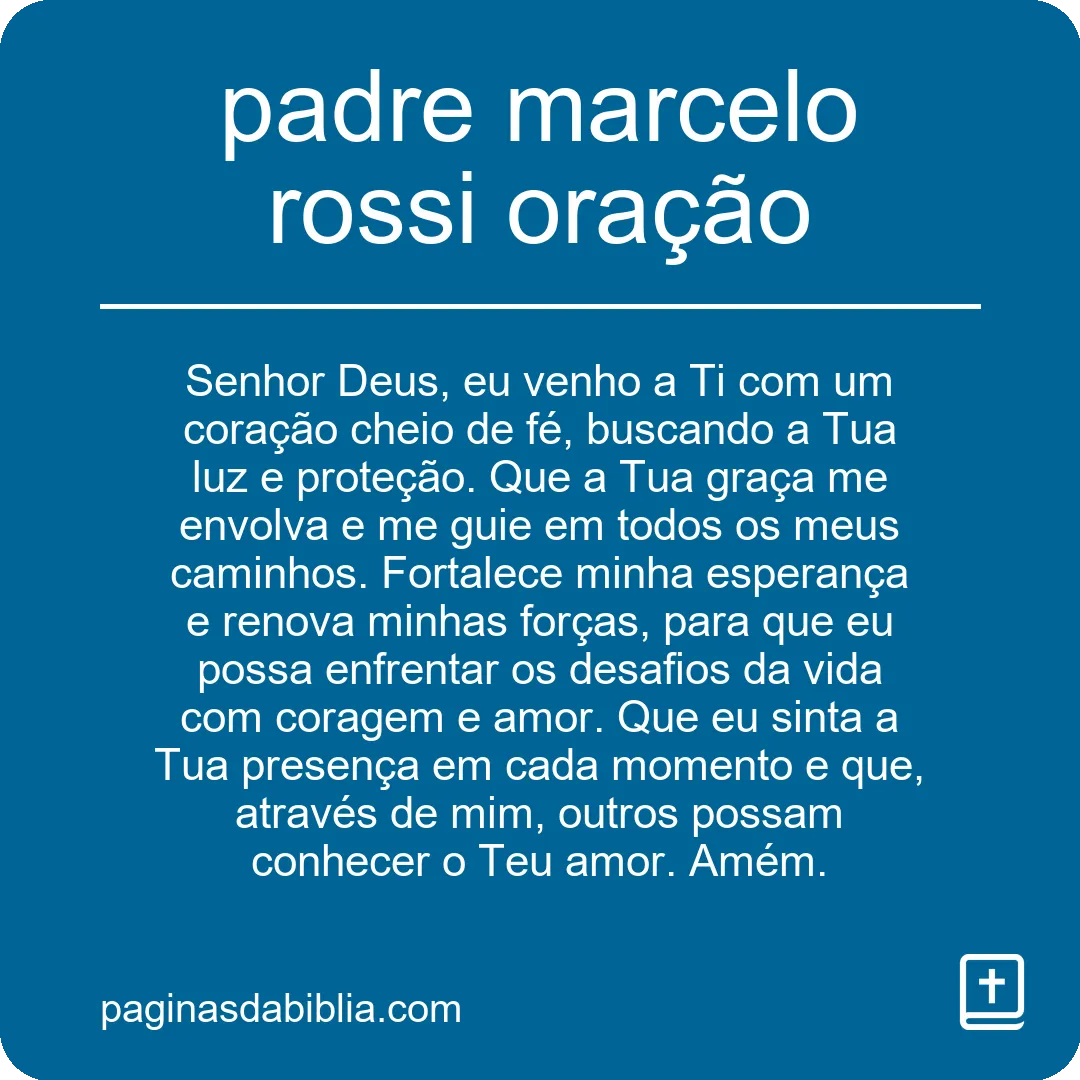 padre marcelo rossi oração