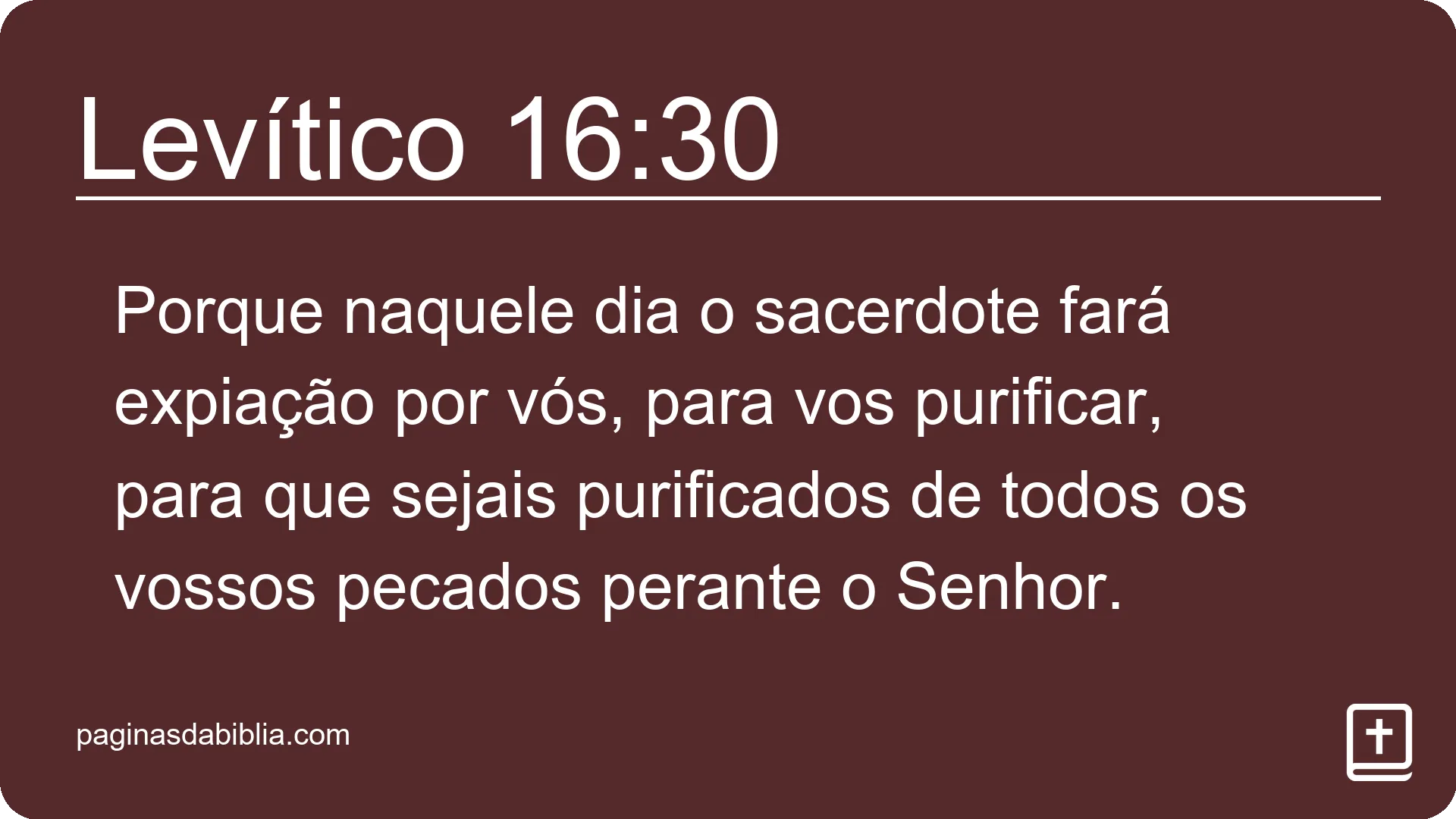 Levítico 16:30