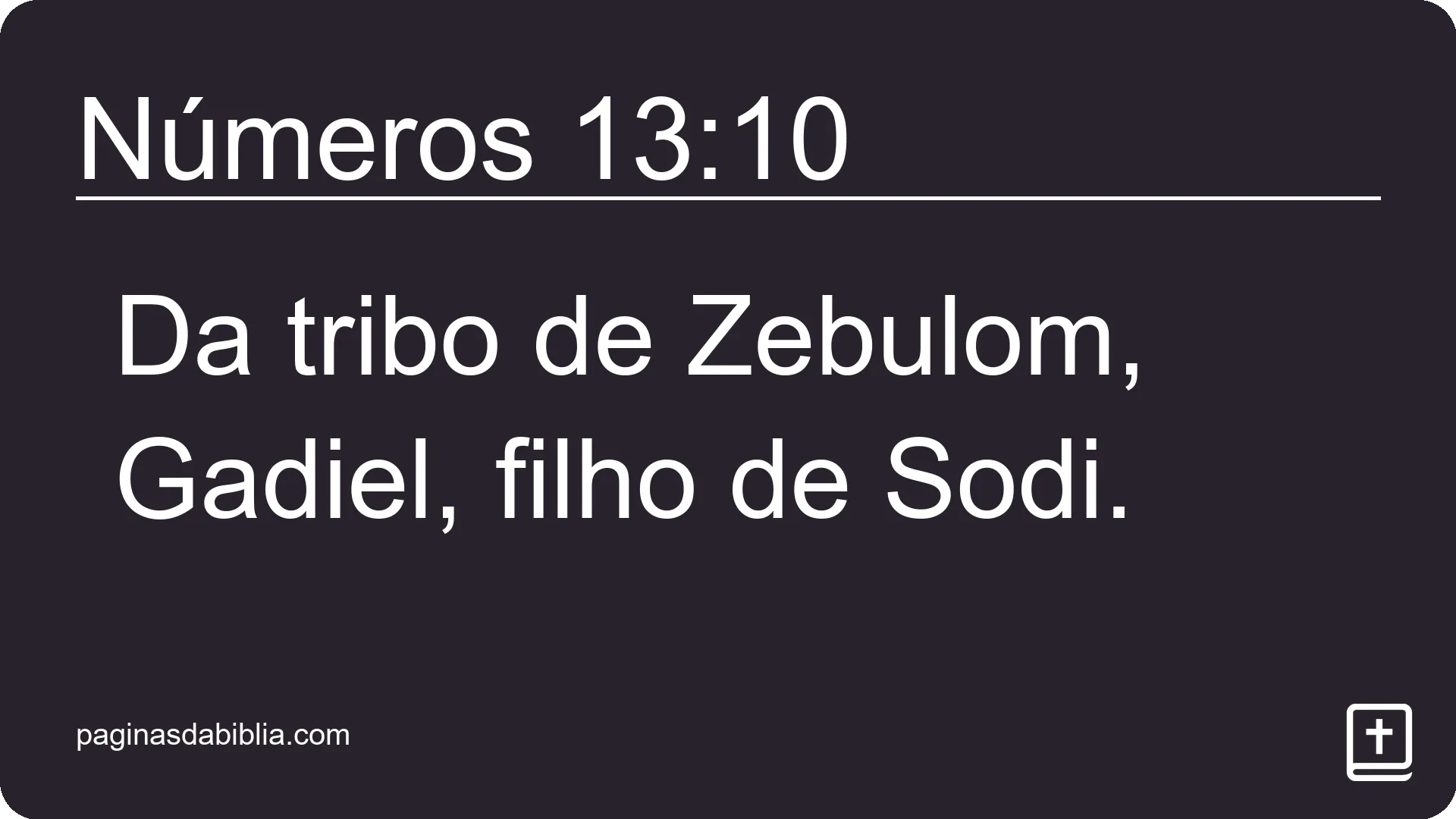 Números 13:10