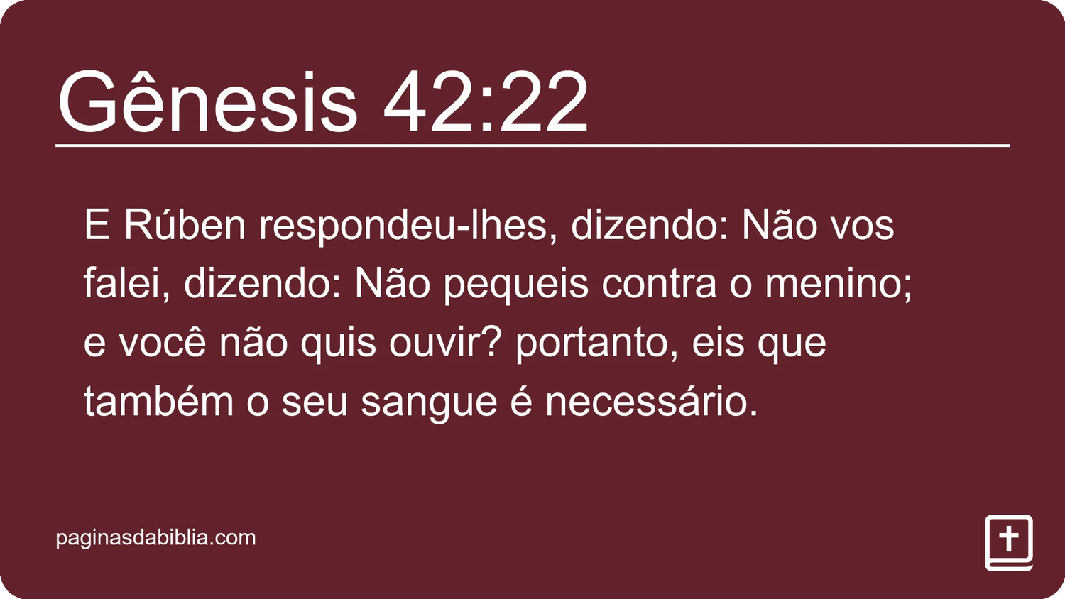 Gênesis 42:22