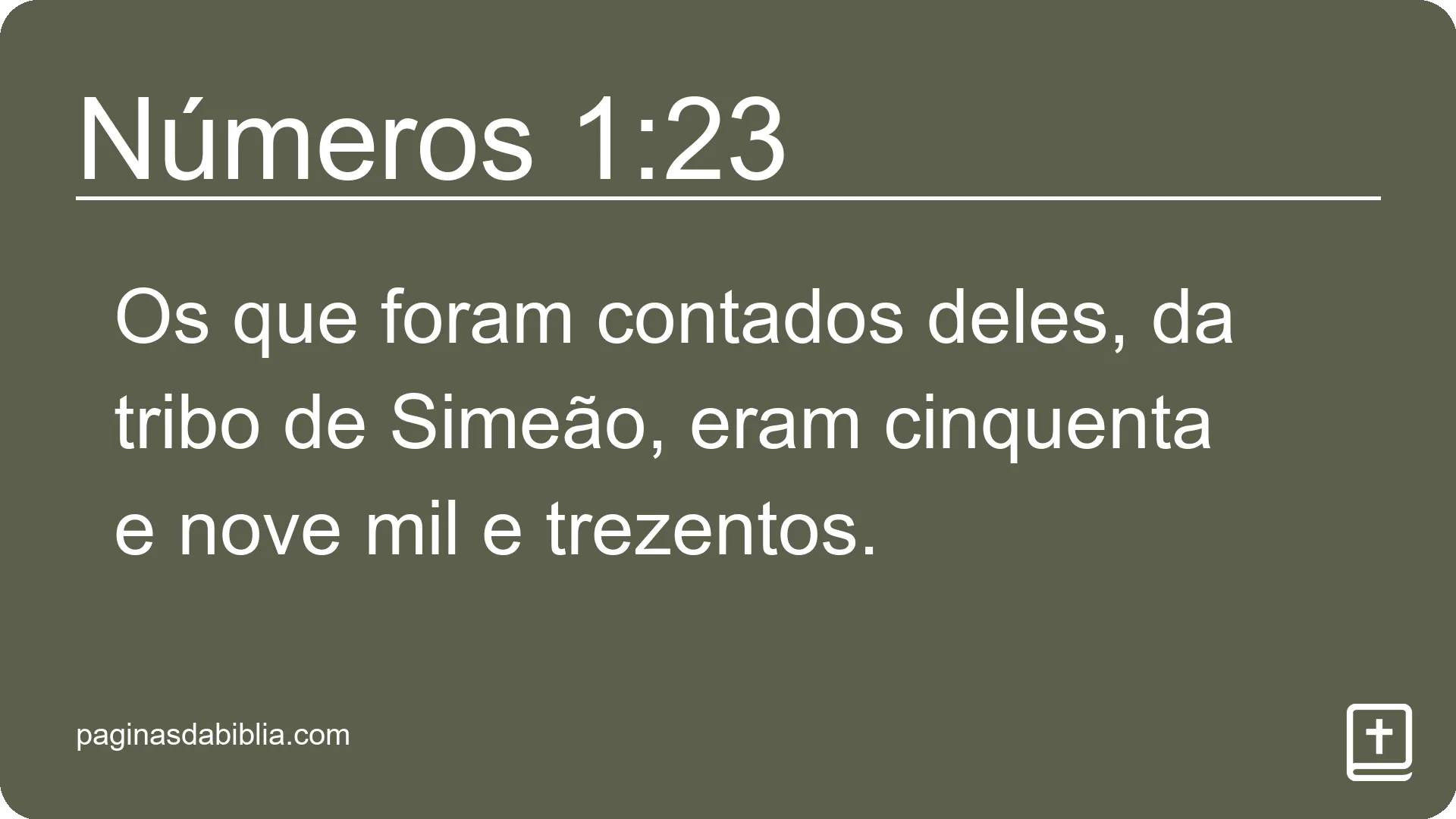 Números 1:23