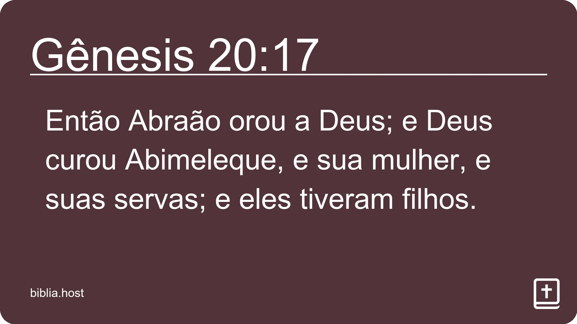 Gênesis 20:17