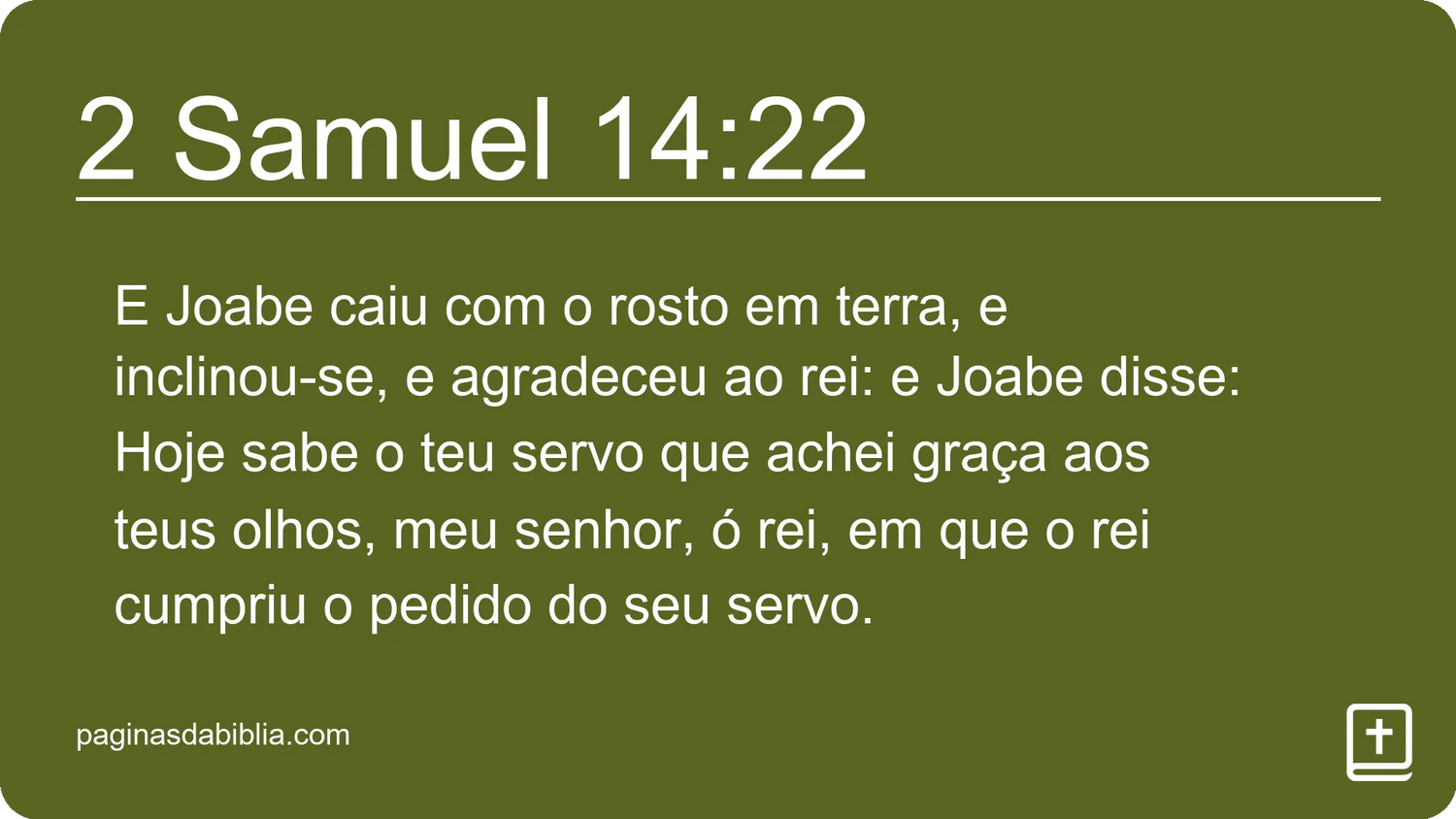 2 Samuel 14:22