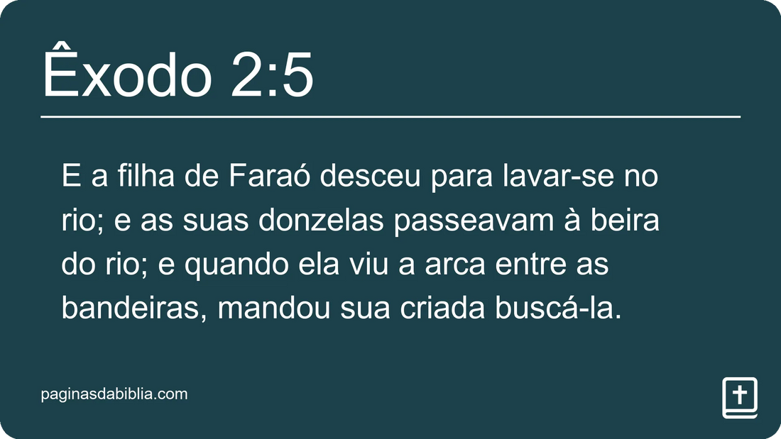 Êxodo 2:5