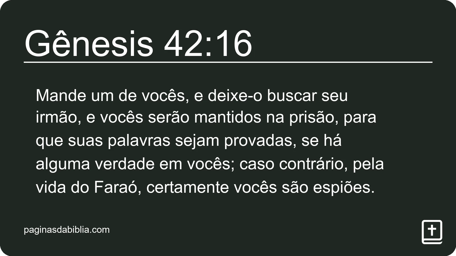 Gênesis 42:16