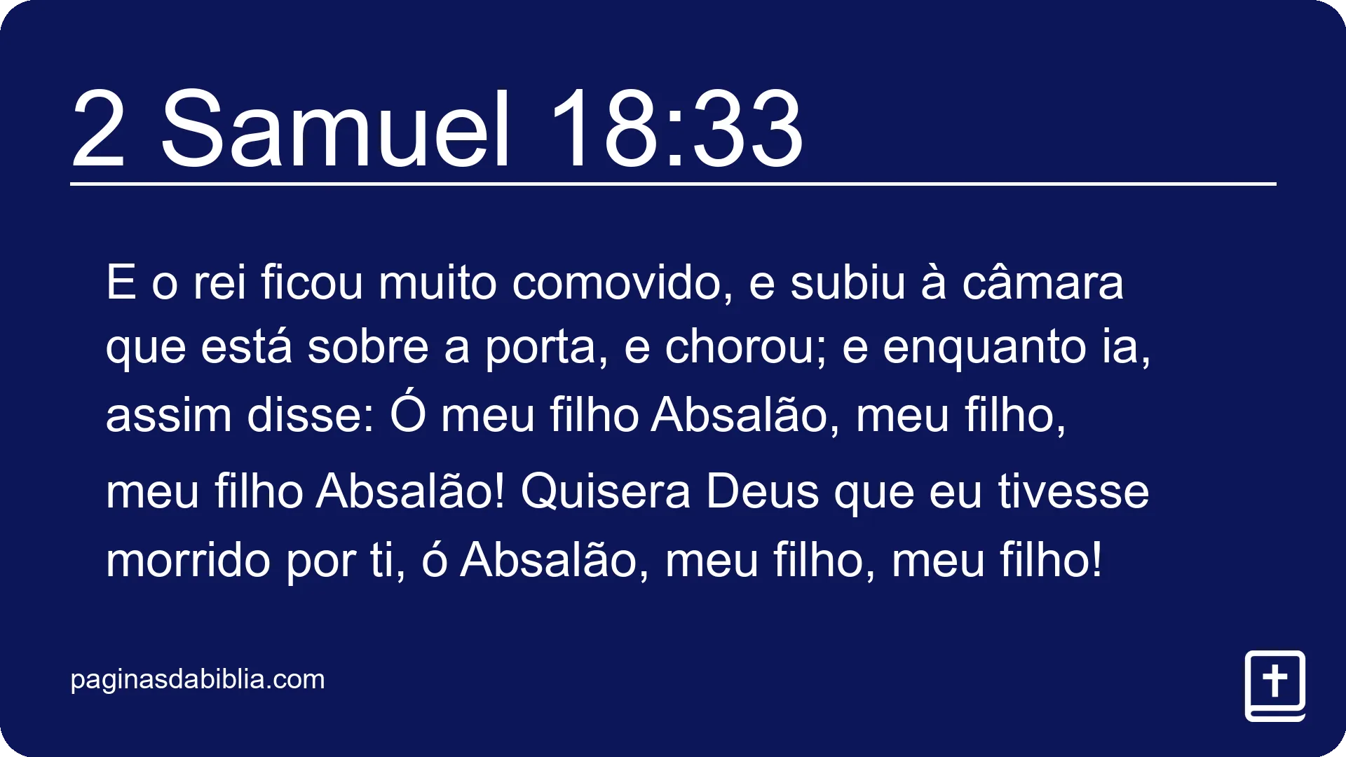 2 Samuel 18:33