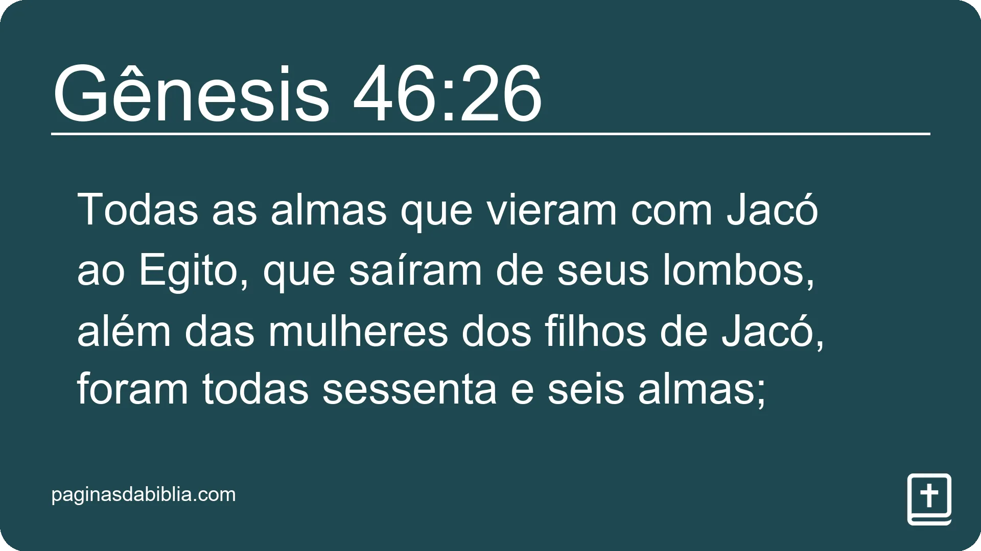 Gênesis 46:26