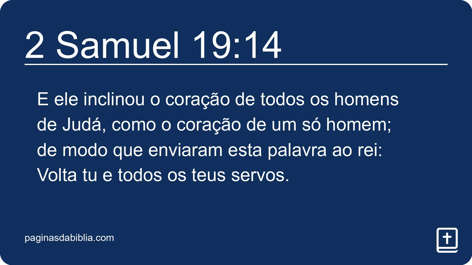 2 Samuel 19:14