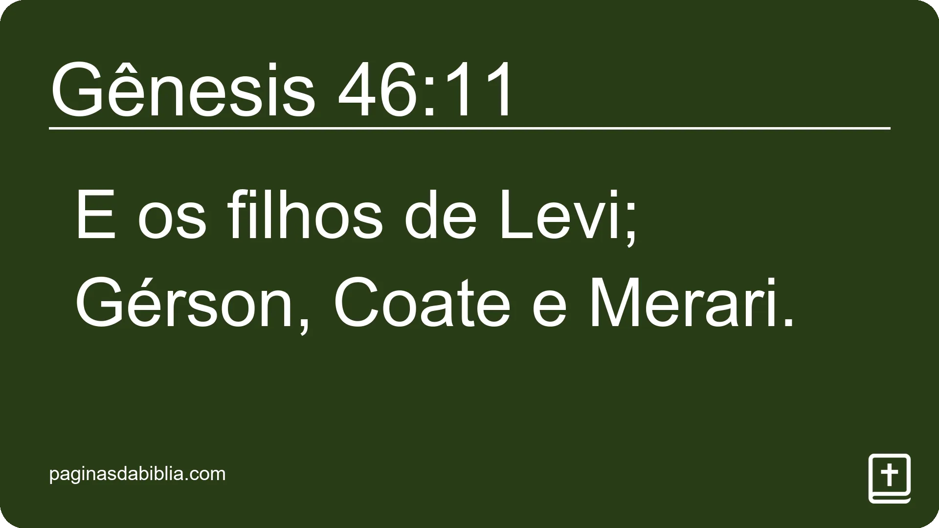 Gênesis 46:11