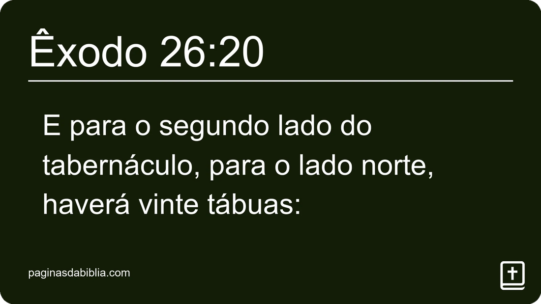 Êxodo 26:20