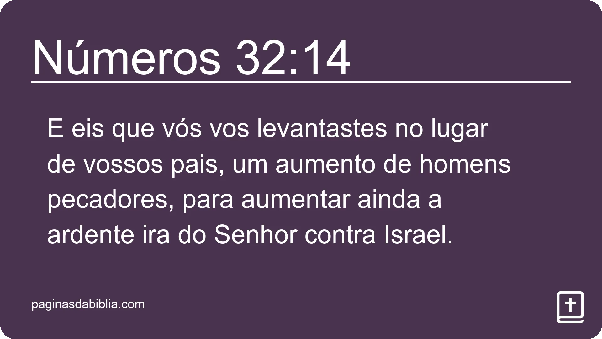 Números 32:14