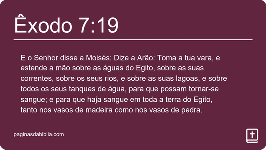 Êxodo 7:19