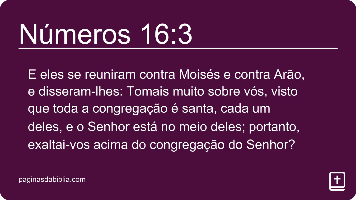 Números 16:3