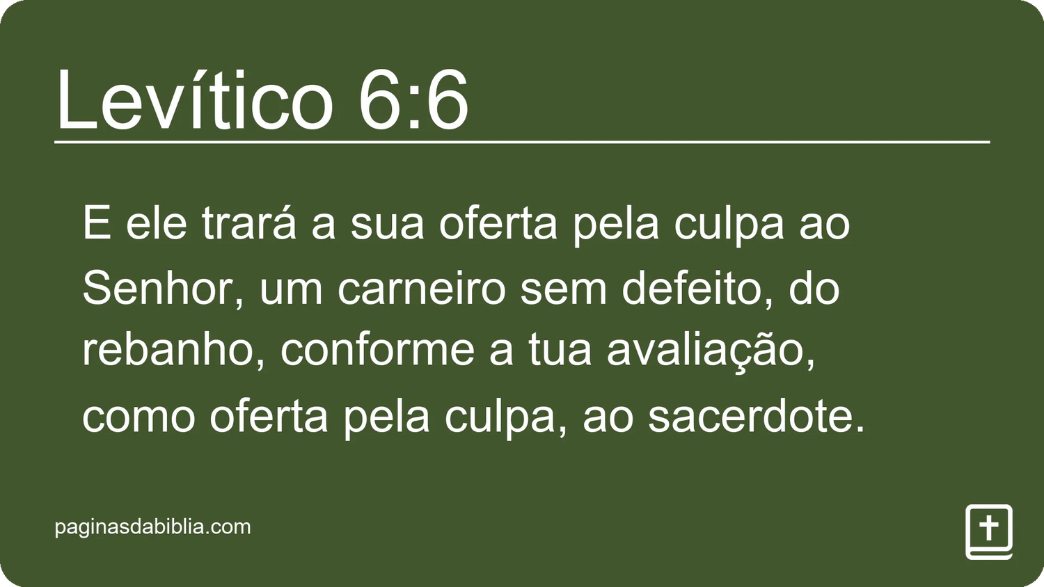 Levítico 6:6