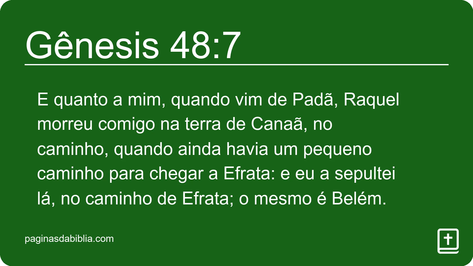 Gênesis 48:7