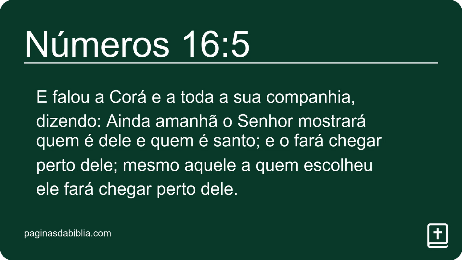 Números 16:5