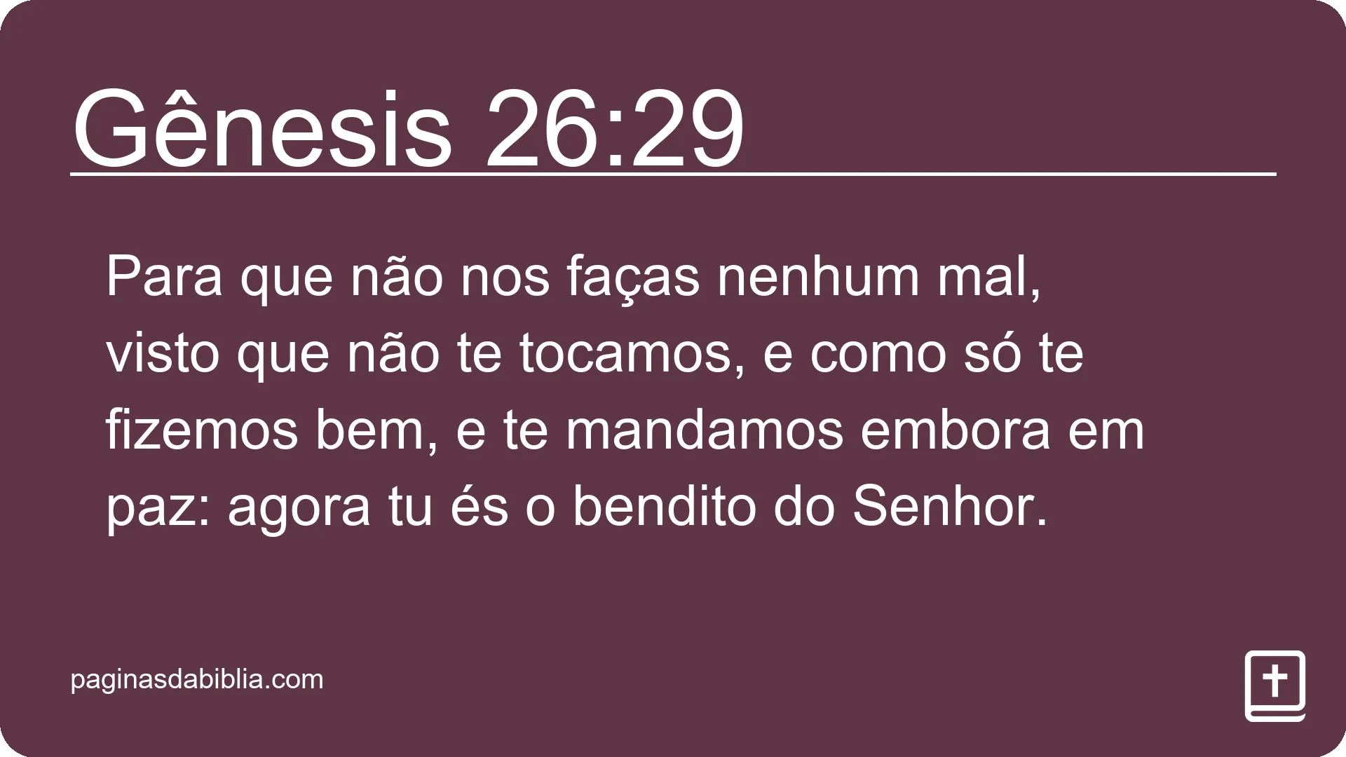 Gênesis 26:29