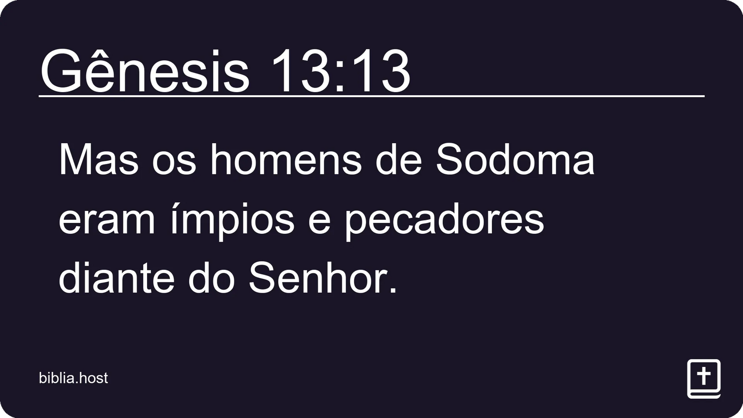 Gênesis 13:13